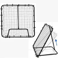 Merkloos Sport-Rückprallnetz – Verstellbar und zusammenklappbar – 120x120 cm