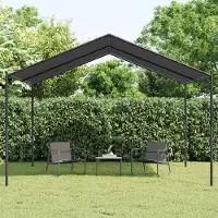 Markenlos Gartenpavillon 4x3m mit Stahlrahmen - UV-beständiges Partyzelt für Garten und Terrasse