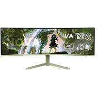 AROZZI Nova 49" v2 Gaming Monitor - Gebogen - DQHD VA - 165Hz - USB-C - Waldgrün