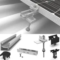K2 Systems SingleRail Set für 18 Module auf Welldach PV Unterkonstruktion