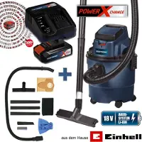 Einhell Akku-Nass-Trockensauger KT-NT 15 Li Kit Power X Change Inkl. Akku Und Ladegerät