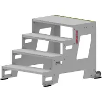 Hymer Industrietritt Grundmodul mit Alu-Profilstufen 0,8m Stufenbreite 4 Stufen