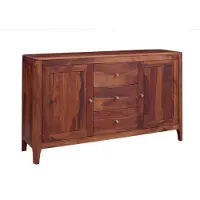 MASSIVMOEBEL24.DE MASSIVMOEBEL24 Sideboard Sheesham146x40x86 walnuss geölt BROOKLYN #22
