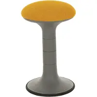 Stier Polsterhocker, orange, mit Schwingeffekt, Sitzhöhe 55 cm, ergonomischer Sitz, Pilzform