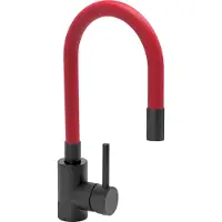 TRIZERATOP Küchenarmatur Flexible BLACK, rot, Wasserhahn, Spültischarmatur