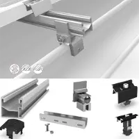 K2 Systems SeamClamp Set für 15 Module auf Doppelfalz-Dach PV Unterkonstruktion