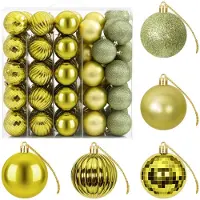 vidaXL Weihnachtskugelset 75 stk. Hellgrün 6 cm Polystyrol 42050662