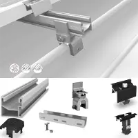 K2 Systems SeamClamp Set für 18 Module auf Rundfalz-Dach PV Unterkonstruktion