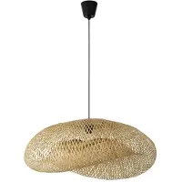 Nova Luce Pendelleuchte Adaline E27 Natur Schwarz Bambus 76x56cm 9586539