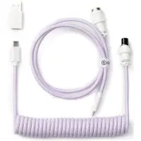 Keychron Gewendeltes Aviator USB 8K-Kabel, gerade (Light Purple) - Tastaturkabel - Lila