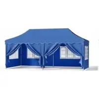 Bolt Pavillon 3x6 m – Faltbarer Partyzelt mit 6 Seitenwänden – Wasserdicht & UV50+ – Garten, Terrasse, Außenbereich – Blau