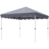 Bolt Pavillon 3x3m – Pergola – Pavillon – Partyzelt – Strandzelt – Für Terrasse, Feier & Garten – Aufklappbar – Grau