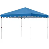 Bolt Pavillon 3x3 m – Blauer Pop-Up Partypavillon – Wasserabweisendes 210D-Polyester – UV-Schutz 50+ – Höhenverstellbar – Mit Zubehören – Ideal für Garten, Terrasse, Strand & Feste