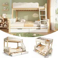 Ropilly Kinderbett 90x200cm niedriges Hochbett mit Metallrahmen und Ablagefächern, rosa Jugendbett mit Kleiderstange und Netzablage für Kinderzimmer