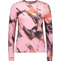 Mons Royale Cascade Merino Base Layer Long Sleeve, Skiunterhemd, Damen, rosa
