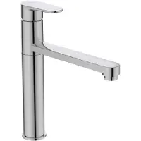 Ideal standard Cerafine O Einhebel-Küchenarmatur, mit hoch angesetztem Auslauf, Ausladung 205 mm, BC501AA, Farbe: Chrom
