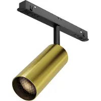 Maytoni Strahler für Magnetschienen-System Exility Focus LED incl. Schwarz und Messing aus Aluminum 12W für Küche, Schlafzimmer, Wohnzimmer, Esszimmer, Lobby
