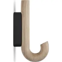 Gejst Hook Kleiderhaken Mini Eiche/Schwarz - , Holz, Metall