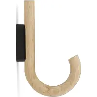 Gejst Hook Kleiderhaken Eiche/Schwarz - , Holz, Metall