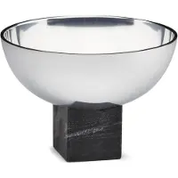 Gejst Sapoto Schale, schwarz/silber, Ø 14 cm, Alu, Marmor - , Sapoto, Schwarz, für Küche, Aluminium, Design