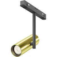 Maytoni Strahler für Magnetschienen-System Exility Elti LED incl. Schwarz und Messing aus Aluminum 12W für Küche, Schlafzimmer, Wohnzimmer, Esszimmer, Lobby