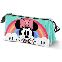 KARACTERMANIA Minnie Triple Rainbow 11x23x8 Cm Mäppchen Mehrfarbig Mehrfarbig One Size