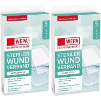 Wepa Wundverband wasserdicht 8x15 cm steril 2x 2x5 St Pflaster