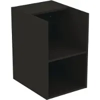 Ideal standard IdealStandard i.life B Möbelset, 2 Schubladen, 2 offene Fächer, Griff Silk black, inklusive WT-Platte, 1202x507x646mm, T5756NV, Farbe: Carbongrau