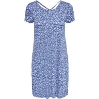 ONLY Minikleid "ONLBERA BACK LACE UP S/S DRESS JRS NOOS" Viskosemischung, regular fit, Rundhals