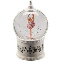 Konstsmide Schneelaterne Ballerina 17 x 10,8 cm LED antikweiß