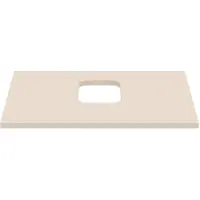 Ideal standard i.life B Waschtischplatte, mit Ausschnitt, kombinierbar mit einem Schale, 602x507x18mm, T5409NF, Farbe: Sandbeige
