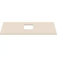 Ideal standard i.life B Waschtischplatte, mit Ausschnitt, kombinierbar mit einem Schale, 802x507x18mm, T5410NF, Farbe: Sandbeige