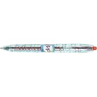 Pilot Pen Begreen B2P Recycled Retractable Gel Rollerball 0.7 mm Tip (Box of 10) - Red