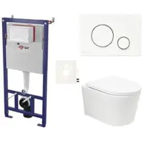 SAT BREVIS Wand-WC Set für Vorwandmontage SIKOSSBRTOR70K