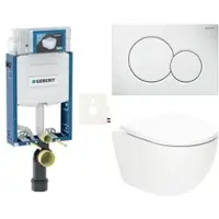 SAT Geberit Wand-WC Set für Einmauerung + Fusion WC SIKOGZTORFUS01