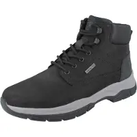 Rieker Herren Tex Schnürboot mit seitlichem Reißverschluss Lammwollfutter schwarz 45
