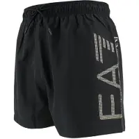 Emporio Armani Swimming Trunk Active - Water Sport BW M Oversize Logo Boxer black/gold (MC004) M