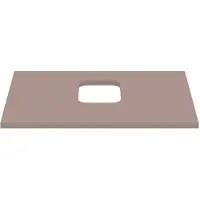 Ideal standard i.life B Waschtischplatte, mit Ausschnitt, kombinierbar mit einem Schale, 602x507x18mm, T5409NH, Farbe: Greige