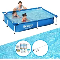 Bestway Steel Pro Rechteckig - 221x150x43 cm - 3-teilig S22705