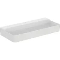 Ideal standard Conca Waschtisch, 1 Hahnloch, ohne Überlauf, 1000x450x145 mm, T3800MA, Farbe: Weiß mit Ideal Plus