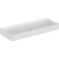 Ideal standard Conca Waschtisch, ohne Hahnloch, ohne Überlauf, 1200x450x145 mm, T3809MA, Farbe: Weiß mit Ideal Plus
