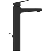 Ideal standard Waschtischarmatur Ceraplan H250, verlängerter Sockel, Ausladung 138mm BD238XG Schwarz (Silk Black)