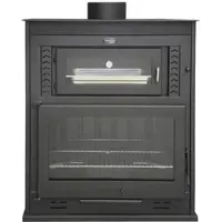 MAESTRO FERRETERO Holzgrill mit Backofen MV80 für Innenräume 95 x 61,5 x 114,5 cm