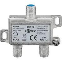 Goobay SAT Vorrang-Schalter - verteilt/schaltet 1 LNB auf 2 SAT-Receiver