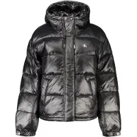 Calvin Klein Schwarze Damenjacke mit Kapuze - Wasserabweisend & Winddicht