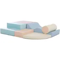 IGLU Soft Play Explorer Set Softbausteine Riesenbausteine Schaumstoffbausteine - (Helles Pastell)