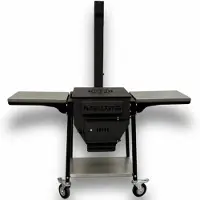Grillpeter Utschak Turan 5mm mit Rauchrohr und 2 Edelstahlablagen
