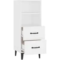 vidaXL Sideboard Weiß 34,5x34x90 cm Holzwerkstoff