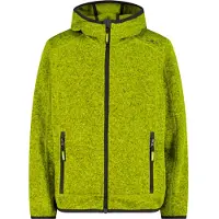 CMP Jungen Fleece Jacke Fix Hood 3H60844-17EZ 98 - Acido-Antracite-Black - 98