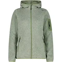 CMP Woman Fleece Fleece Jacket Fixed Hood green tea-b.co gesso (20EZ) 34